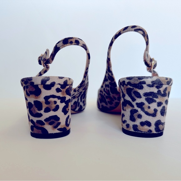 KATE SPADE NEW YORK Midge Leopard-Print Suede Slingback Pumps - Picture 10 of 13